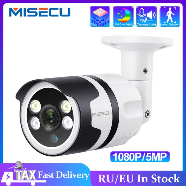 misecu h.265 5mp 1080p poe camera two way audio human detection outdoor waterproof ip camera onvif security video surveillance
misecu h.265 5mp 1080p poe camera two way audio human detection outdoor waterproof ip camera onvif security video surveillance