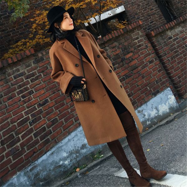 2021 new women's wool coat autumn and winter long maxi size 6xl cashmere jackets quilted jacket wxf502 v7rb, Tan;black
2021 new women's wool coat autumn and winter long maxi size 6xl cashmere jackets quilted jacket wxf502 v7rb, Tan;black