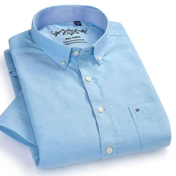 men's casual shirts short sleeve oxford summer fashion regular fit solid button-down collar soft mens, White;black
men's casual shirts short sleeve oxford summer fashion regular fit solid button-down collar soft mens, White;black