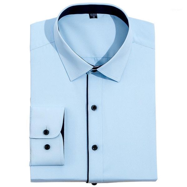 men's long sleeve contrast placket dress shirts casual standard-fit work office formal business solid twill button up shirt1, White;black
men's long sleeve contrast placket dress shirts casual standard-fit work office formal business solid twill button up shirt1, White;black
