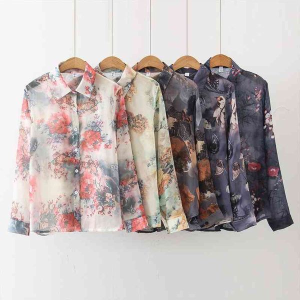 fashion chiffon blouses floral shirts womens blouses spring summer long sleeve causal blusas mujer, White
fashion chiffon blouses floral shirts womens blouses spring summer long sleeve causal blusas mujer, White