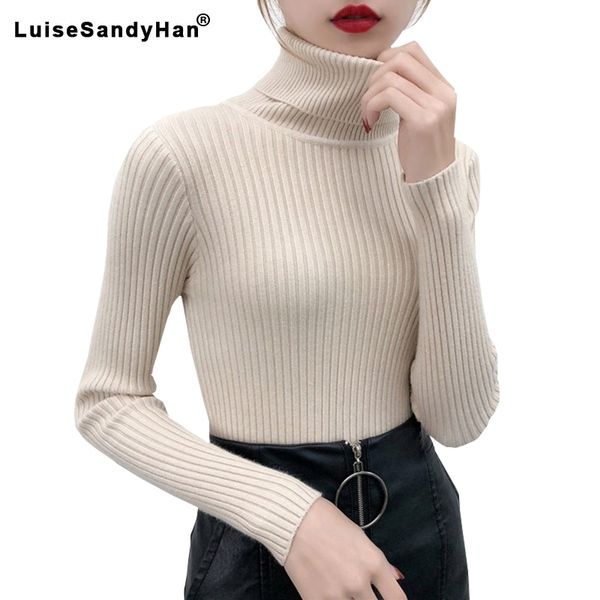 women sweater casual solid turtleneck female pullover full sleeve warm soft spring autumn winter knitted cotton y200720, White;black
women sweater casual solid turtleneck female pullover full sleeve warm soft spring autumn winter knitted cotton y200720, White;black