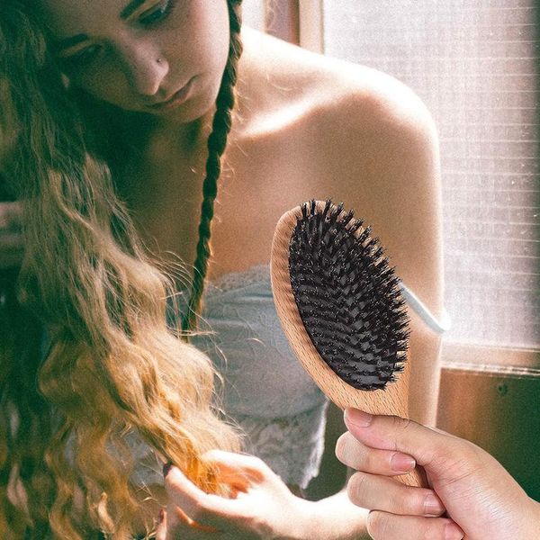 bristle hair comb anti-static hair scalp hairbrush massage comb wooden handle hair massage br wmttqm, Silver
bristle hair comb anti-static hair scalp hairbrush massage comb wooden handle hair massage br wmttqm, Silver