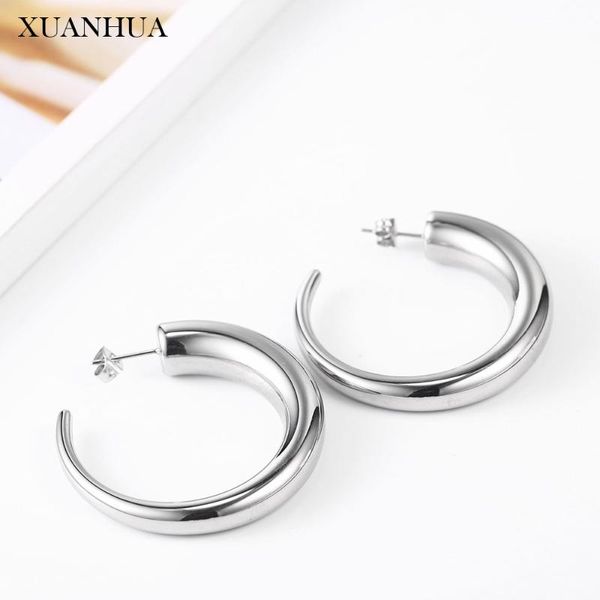 hoop & huggie xuanhua earrings stainless steel jewelry woman gifts for women fine accessories mass effect 2021, Golden;silver
hoop & huggie xuanhua earrings stainless steel jewelry woman gifts for women fine accessories mass effect 2021, Golden;silver