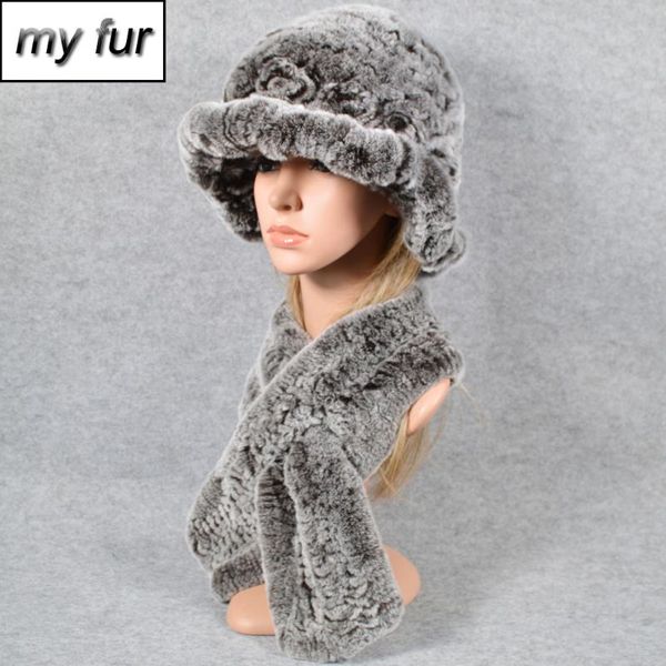 women warm 2 pieces sets knit real rex fur hat scarf rex fur cap scarves natural ring shawl hats, Blue;gray
women warm 2 pieces sets knit real rex fur hat scarf rex fur cap scarves natural ring shawl hats, Blue;gray
