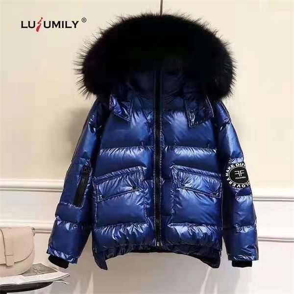lusumily winter women's jackets glossy coats thick loose bright side warm jacket female fur collar short hooded windproof coatx1016, Black;brown
lusumily winter women's jackets glossy coats thick loose bright side warm jacket female fur collar short hooded windproof coatx1016, Black;brown