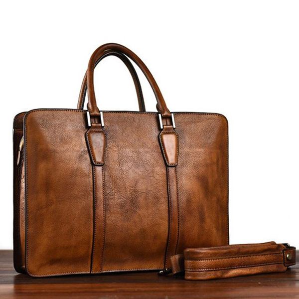 vintage genuine leather men's briefcase business laphandbag luxury cowhide office shoulder messenger bags
vintage genuine leather men's briefcase business laphandbag luxury cowhide office shoulder messenger bags