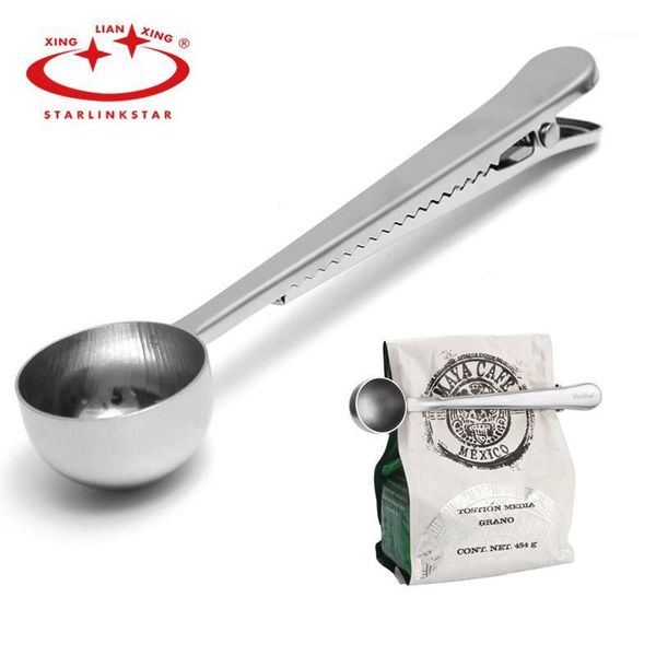 spoons wholesale- 1pc stainless steel spoon ground coffee craft measuring scoop with bag seal clip multifunction coffee1
spoons wholesale- 1pc stainless steel spoon ground coffee craft measuring scoop with bag seal clip multifunction coffee1