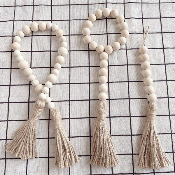 nordic style bead garland with tassels diy crafts nature color wood/jute rope wall hanging home decor
nordic style bead garland with tassels diy crafts nature color wood/jute rope wall hanging home decor