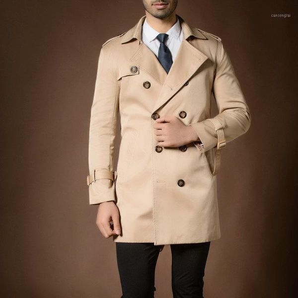 2020 men's large size long windbreaker with double breasted,trench coat jacket trench coats solid overcoat1, Tan;black
2020 men's large size long windbreaker with double breasted,trench coat jacket trench coats solid overcoat1, Tan;black