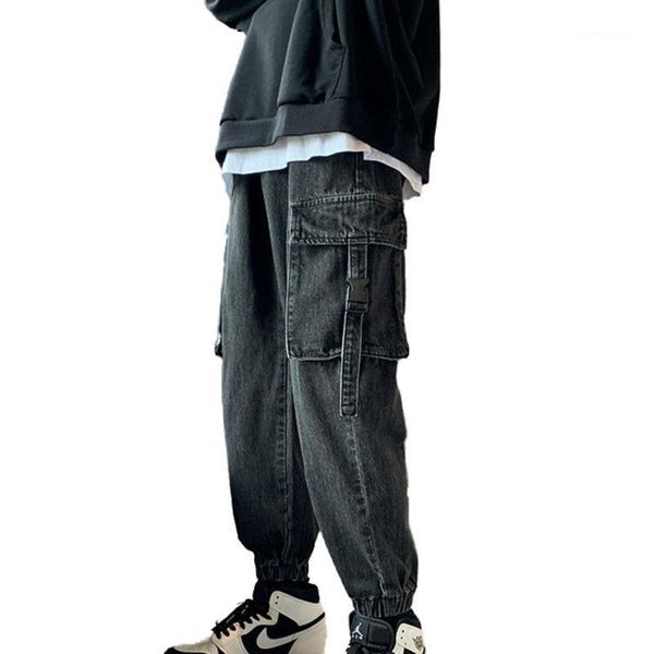 men's jeans 2021 winter style loose multi pocket men denim pants mens clothing 1, Blue
men's jeans 2021 winter style loose multi pocket men denim pants mens clothing 1, Blue