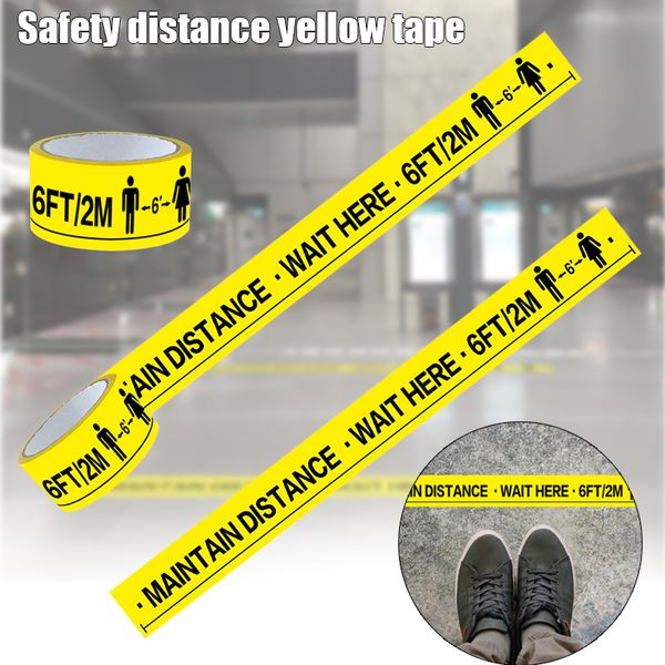 5pieces/lot social distancing floor sign maintain 6 ft distance 108 ft long floor sign sticker tape h-2016
5pieces/lot social distancing floor sign maintain 6 ft distance 108 ft long floor sign sticker tape h-2016