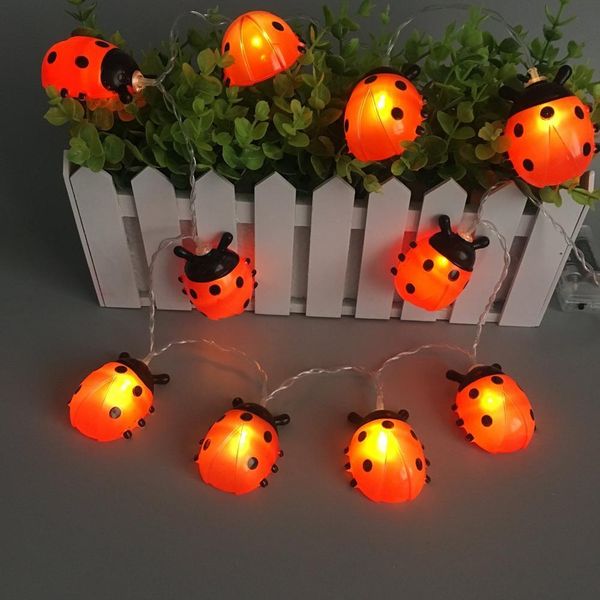 ladybugs led fairy string lights battery powered 10/20leds waterproof garden patio fence christmas ladybird night light garland
ladybugs led fairy string lights battery powered 10/20leds waterproof garden patio fence christmas ladybird night light garland