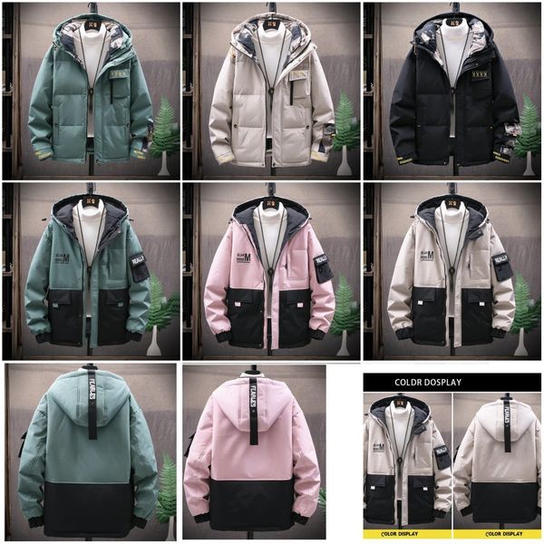 winter new korean style slim zipper fashion all-match hooded down jacket men's thick down jacket short cotton jacket, Black
winter new korean style slim zipper fashion all-match hooded down jacket men's thick down jacket short cotton jacket, Black