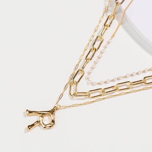 pendant necklaces 2021 multilayer necklace 26 letter chain gold charm statement for women jewelry, Silver
pendant necklaces 2021 multilayer necklace 26 letter chain gold charm statement for women jewelry, Silver