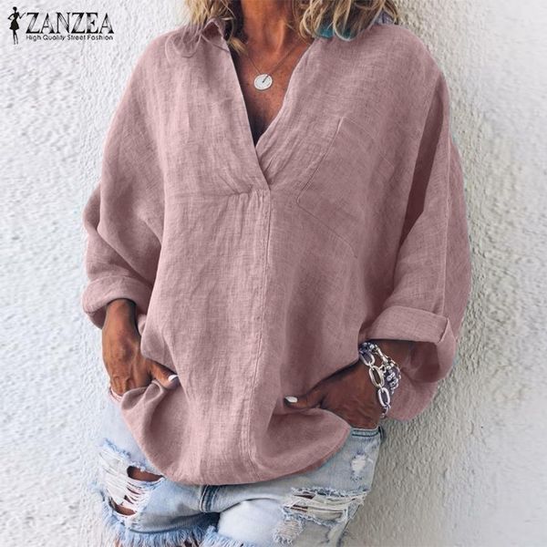 zanzea autumn long sleeve shirt women elegant v neck summer blouse casual lapel tunic femme chemise loose work solid blusas y200622, White
zanzea autumn long sleeve shirt women elegant v neck summer blouse casual lapel tunic femme chemise loose work solid blusas y200622, White