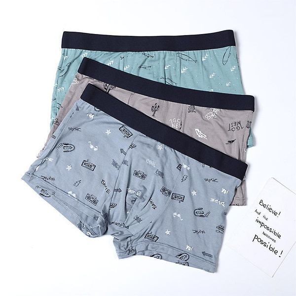 boys' modal mid-waist cartoon print breathable men's boxer briefs1, Black;white
boys' modal mid-waist cartoon print breathable men's boxer briefs1, Black;white