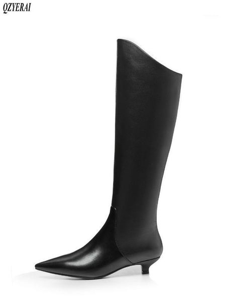 2020 autumn and winter women's boots genuine leather knee-high boots the european the, Black
2020 autumn and winter women's boots genuine leather knee-high boots the european the, Black