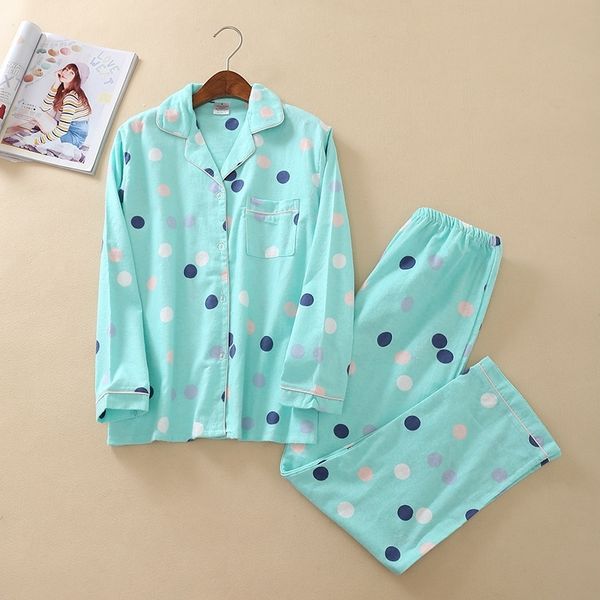july's song woman cotton printing long sleeves women's trousers pajamas set casual large size soft sleepwear suit y200425, Black;red
july's song woman cotton printing long sleeves women's trousers pajamas set casual large size soft sleepwear suit y200425, Black;red