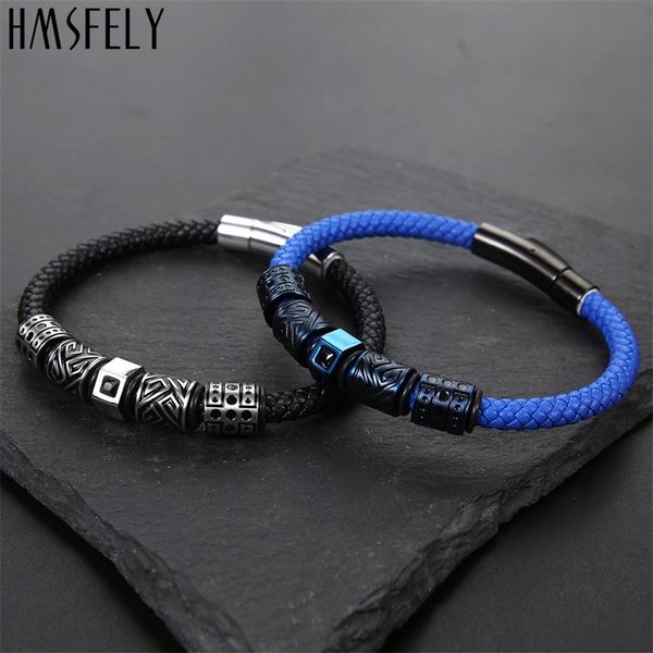 hmsfely men fashion leather bracelet titanium stainless steel beads charm bracelets bangles jewelry for men clasp bracelet y200730, Black
hmsfely men fashion leather bracelet titanium stainless steel beads charm bracelets bangles jewelry for men clasp bracelet y200730, Black