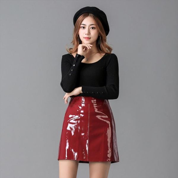 shining women pu faux leather skirt casual high waist mini skirt ladies a line solid short skirts women black pink
shining women pu faux leather skirt casual high waist mini skirt ladies a line solid short skirts women black pink