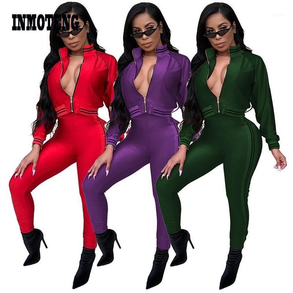 women's jumpsuits & rompers plus size 2 two piece set tracksuit women red/purple front zip long sleeve skinny pants striped jumpsuit ou, Black;white
women's jumpsuits & rompers plus size 2 two piece set tracksuit women red/purple front zip long sleeve skinny pants striped jumpsuit ou, Black;white