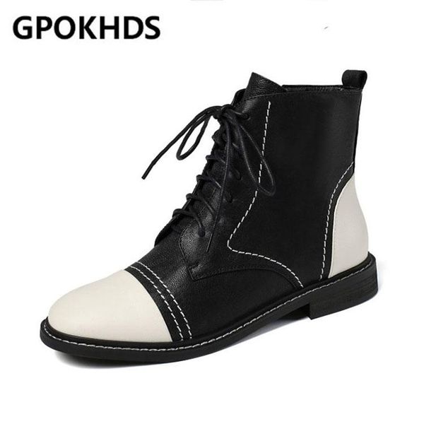 boots gpokhds 2021 women soft ankle cow leather lace up winter short plush round toe low heel, Black
boots gpokhds 2021 women soft ankle cow leather lace up winter short plush round toe low heel, Black