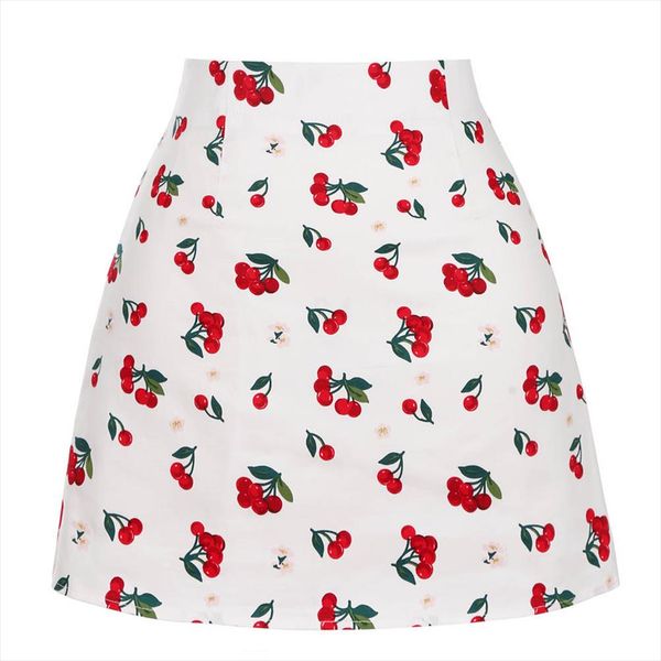 high waist mini skirt cotton vintage cherry a line womens casual holiday beach summer skirt cotton ss0008, Black
high waist mini skirt cotton vintage cherry a line womens casual holiday beach summer skirt cotton ss0008, Black