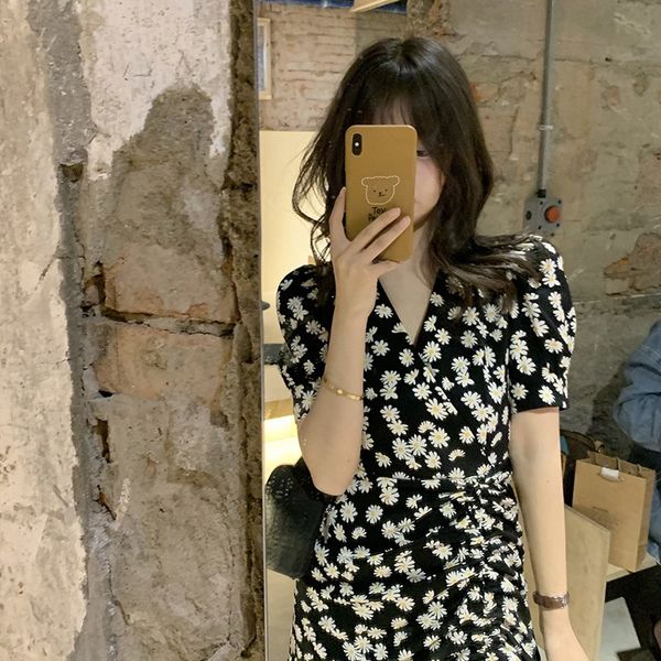 2020 black dress small black skirt platycodon grandiflorum temperament platycodon grandiflorum french small floral daisy dress children', Black;gray
2020 black dress small black skirt platycodon grandiflorum temperament platycodon grandiflorum french small floral daisy dress children', Black;gray