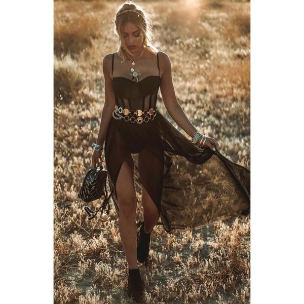 women boho retro see-through bodycon spaghetti strap long dress elastic high waist party summer beach bodysuit sundress, Black;gray
women boho retro see-through bodycon spaghetti strap long dress elastic high waist party summer beach bodysuit sundress, Black;gray