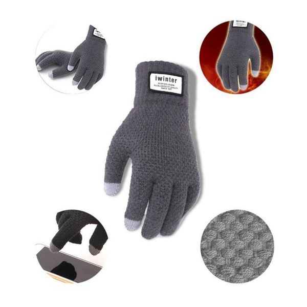 winter mens warm knitted full fingers touch screen thicken wool mitten outdoors anti-slip warmer gloves, Blue;gray
winter mens warm knitted full fingers touch screen thicken wool mitten outdoors anti-slip warmer gloves, Blue;gray
