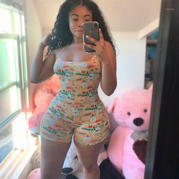 2020 summer women leotard bodysuit sleeveless cute print jumpsuit short pants sleepwear casual slim mujer bodysuit1, Black;white
2020 summer women leotard bodysuit sleeveless cute print jumpsuit short pants sleepwear casual slim mujer bodysuit1, Black;white