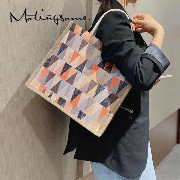 fashion women tote bag canvas material geometric pattern chic shoulder hand bag luxury handbags women bags designer 2020 new
fashion women tote bag canvas material geometric pattern chic shoulder hand bag luxury handbags women bags designer 2020 new