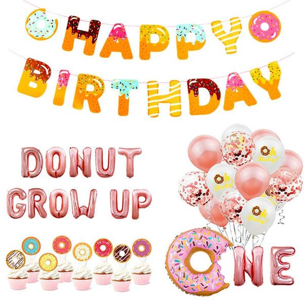 party decoration donut balloons happy birthday banner kids baby shower 1st decor wall stand holder
party decoration donut balloons happy birthday banner kids baby shower 1st decor wall stand holder