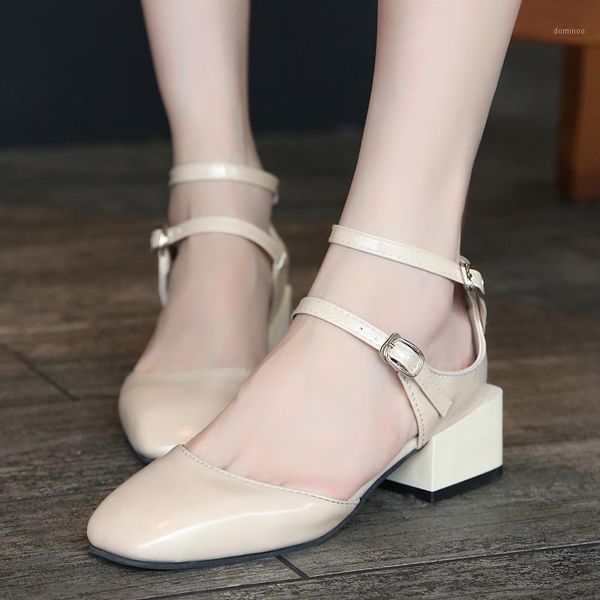 spring summer women sandals patent leather medium heels mary janes double buckle pumps cross-tied heel zapatos mujer1, Black
spring summer women sandals patent leather medium heels mary janes double buckle pumps cross-tied heel zapatos mujer1, Black