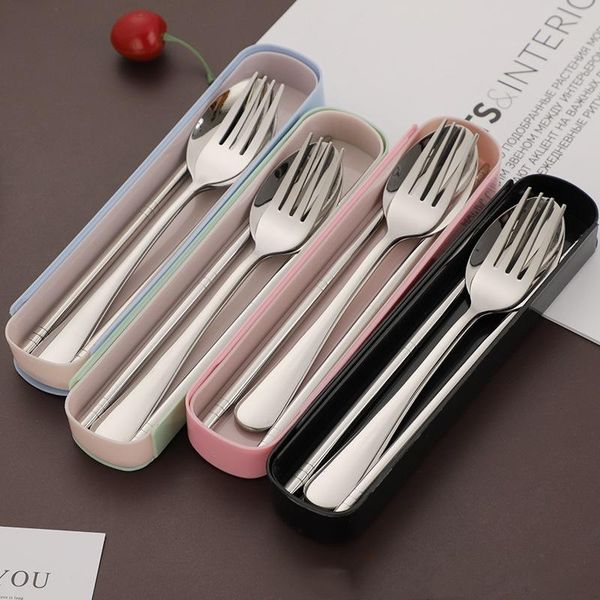 2/3pcs set portable travel tableware set stainless steel dinnerware with box kitchen fork spoon dinner set for kid school cutlery
2/3pcs set portable travel tableware set stainless steel dinnerware with box kitchen fork spoon dinner set for kid school cutlery