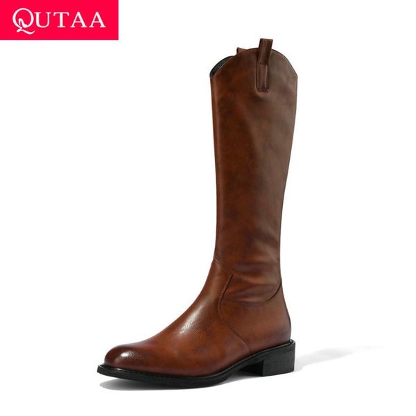boots qutaa 2021 mid calf women keep warm zipper winter shoes pu square heel round toe all match long big size34-43, Black
boots qutaa 2021 mid calf women keep warm zipper winter shoes pu square heel round toe all match long big size34-43, Black