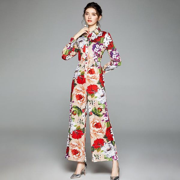 floral print spring jumpsuit women turn down collar long sleeve shirt rompers elastic waist wide leg pants playsuit vintage b304, Black;white
floral print spring jumpsuit women turn down collar long sleeve shirt rompers elastic waist wide leg pants playsuit vintage b304, Black;white