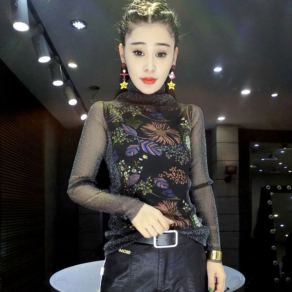 jtshi to be style 2020 autumn women's high tshirtcollar net t-shirt new long sleeve fashion european launched small shirt swge8, White
jtshi to be style 2020 autumn women's high tshirtcollar net t-shirt new long sleeve fashion european launched small shirt swge8, White