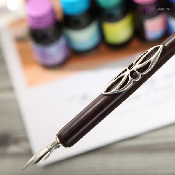 fountain pens wooden caligraphy dip pen hook line signature with ink nibs set offices school stationery gift d08b1
fountain pens wooden caligraphy dip pen hook line signature with ink nibs set offices school stationery gift d08b1