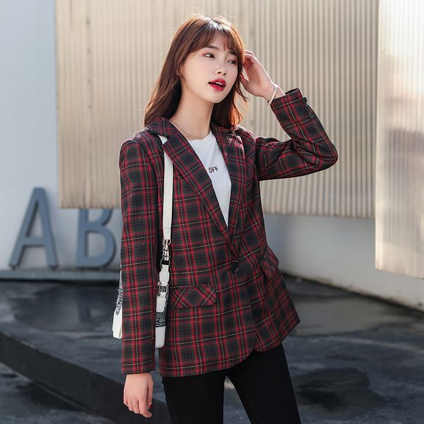 2021 new new spring and autumn women blazer jacket casual work suit coat office lady fashion pockets slim plaid blazers female 1vsi, White;black
2021 new new spring and autumn women blazer jacket casual work suit coat office lady fashion pockets slim plaid blazers female 1vsi, White;black