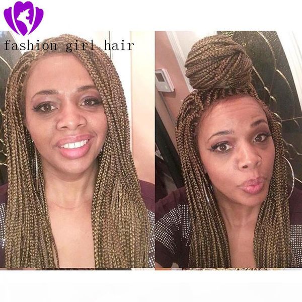 long brown wig part braided wig synthetic lace front wig for black women box braids wigs with baby hair, Black;brown
long brown wig part braided wig synthetic lace front wig for black women box braids wigs with baby hair, Black;brown