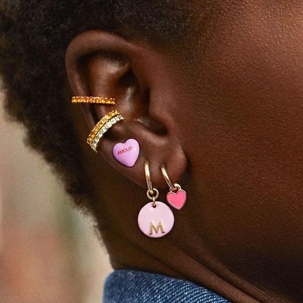 2020 new romantic amour love heart earrings for women korean sweet cute round circle enamel letters drop earrings party jewelry, Silver
2020 new romantic amour love heart earrings for women korean sweet cute round circle enamel letters drop earrings party jewelry, Silver