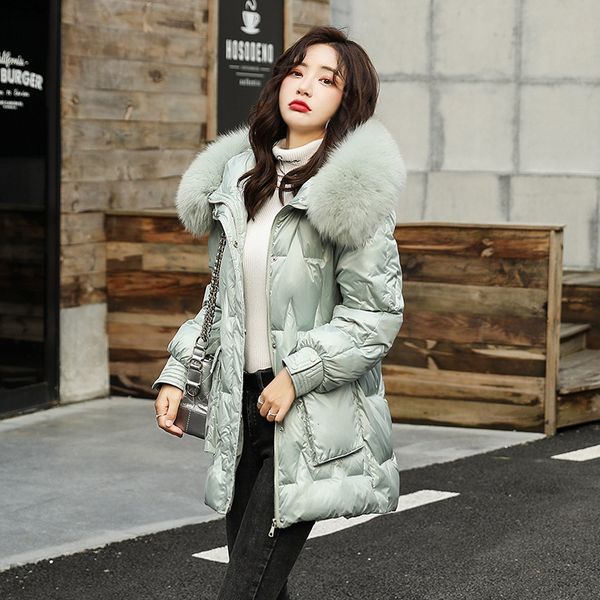 2021 new female winter oversized down padded skin collar medium length jacket with thick korean hood pocket h00149 9cg2, Black
2021 new female winter oversized down padded skin collar medium length jacket with thick korean hood pocket h00149 9cg2, Black