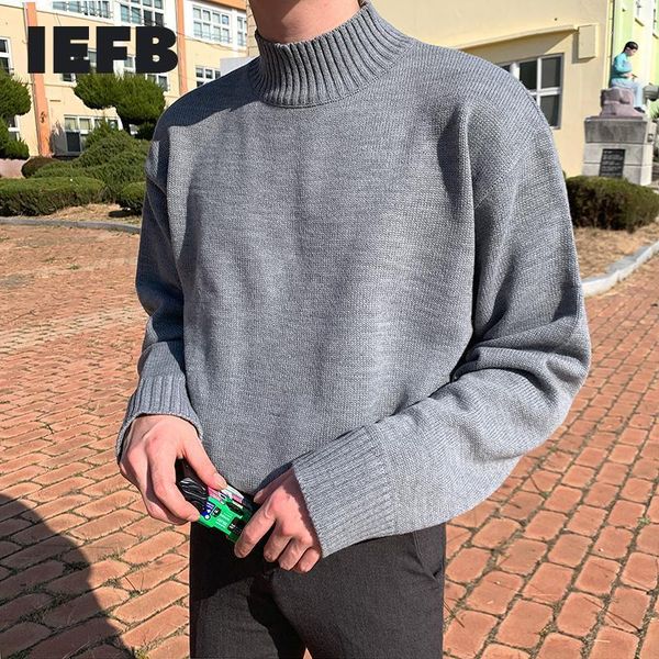 iefb autumn winter new half high neck sweater men's loose korean fashion sweater thickened basic kintwear pullovers 9y52341, White;black
iefb autumn winter new half high neck sweater men's loose korean fashion sweater thickened basic kintwear pullovers 9y52341, White;black