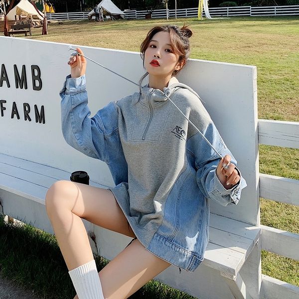 lppwu ins denim stitching student 2020 autumn denim fashion 2020 short age-reducing ins new stitching coat sweatersweater sweater student lo, Black
lppwu ins denim stitching student 2020 autumn denim fashion 2020 short age-reducing ins new stitching coat sweatersweater sweater student lo, Black