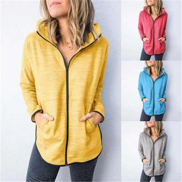 outerwear fashion trend long sleeve cardigan zipper hooded coats designer female autumn new pocket casual loose jackets ladies solid color, Black;brown
outerwear fashion trend long sleeve cardigan zipper hooded coats designer female autumn new pocket casual loose jackets ladies solid color, Black;brown