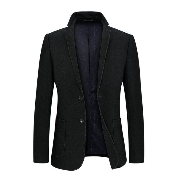 spring and autumn new men's woolen coat korean youth versatile men's suit simple casual business suit top, White;black
spring and autumn new men's woolen coat korean youth versatile men's suit simple casual business suit top, White;black