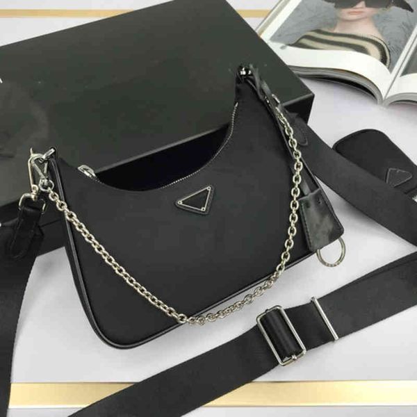 black nylon shoulder messenger bag for women handbag hobo designer with mini pocket luxury brand female crossbody
black nylon shoulder messenger bag for women handbag hobo designer with mini pocket luxury brand female crossbody