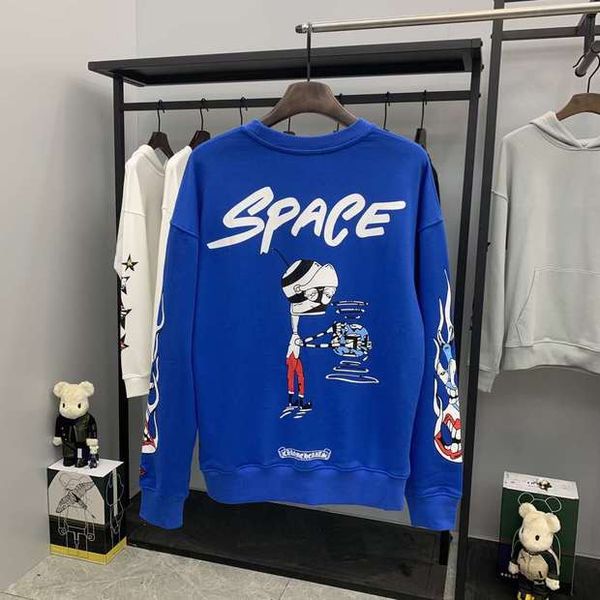 chrome ch hearts letter cartoon print long-sleeved pullover casual sweater, Black
chrome ch hearts letter cartoon print long-sleeved pullover casual sweater, Black